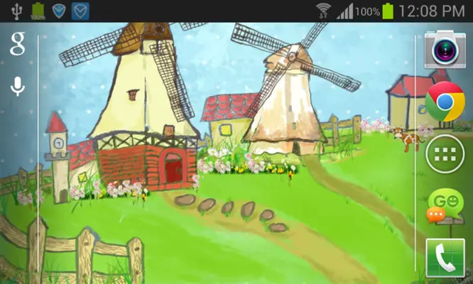 Cartoon windmill android App screenshot 0